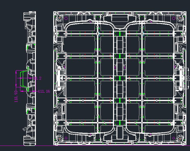 perimetral led screen project blueprint